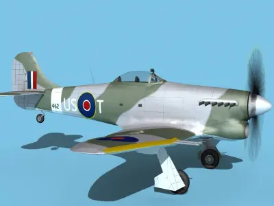 Hawker Hawker Tempest MK1 V13 3D model