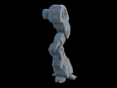 Robot leg 3D model