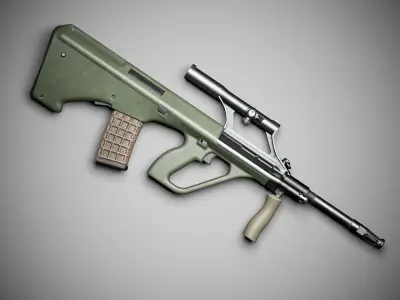 Steyr AUG SA A3 M1 Low-poly 3D model