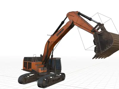 RIGGED EXCAVATOR Free 3D model