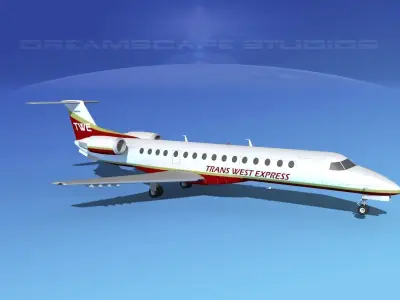 Embraer ERJ-140 Trans West Express 3D model