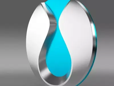 denza logo 3D model by Sergey