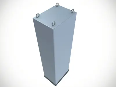 Heavy duty fuse Low-poly 3D model