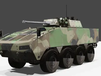 Puma Armoured Personel Carrier Low-poly 3D model