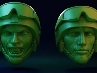 2 Operator Head 3D print model