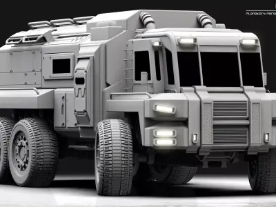 Transport Truck 1 3D model