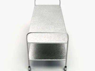 Hospital Mortuary Gurney 3D model