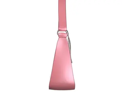 Pink Satin Tote Bag 3D model