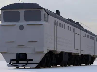 2TE10M diesel locomotive Free 3D model