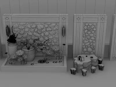 Zen Garden 3D model