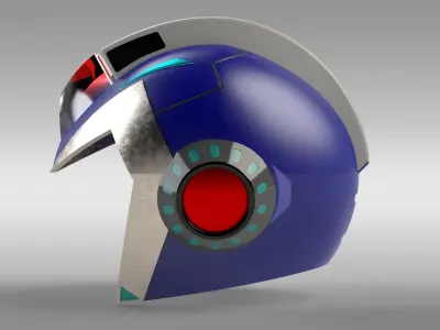 Casco Megaman X 3D print model