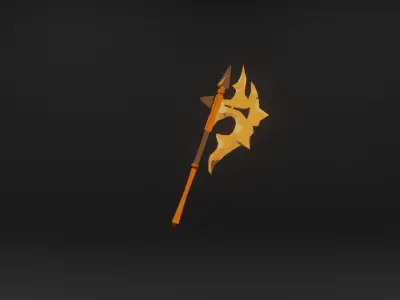 Fantasy Artix Axe Pack  Low-poly 3D model