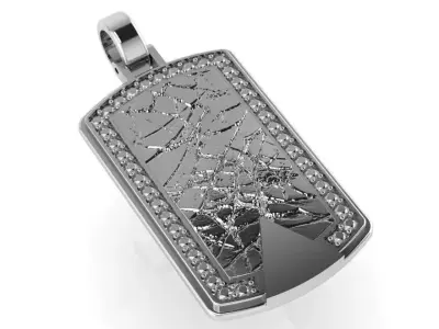 Military Textured Pendant 0613 3D print model