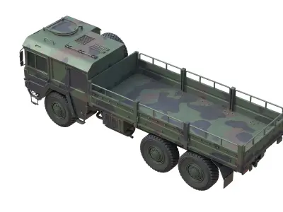 Off Road Transport Truck  MAN KAT1 Low-poly 3D model