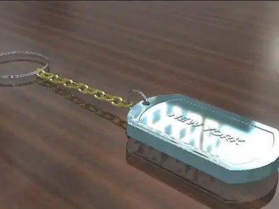 NEWYORK DOGTAG 3D print model