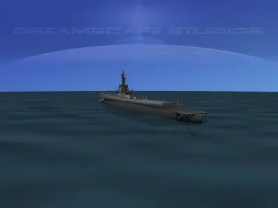 Balao Class Submarine USS Capitaine SS303 3D model