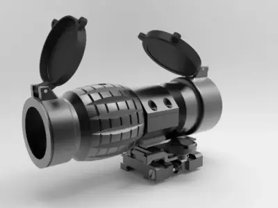 EOTech 3x FTS Magnifier 3D model