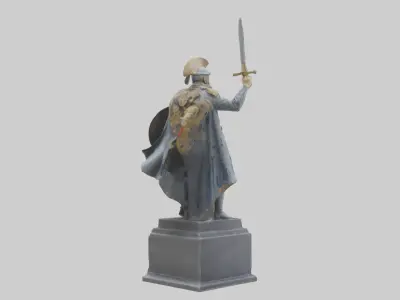 Brave General Statue model 3D model