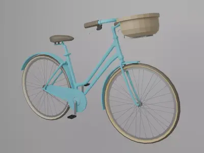Bicycle Low-poly 3D model get