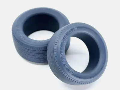 15x8 Goodyear Blue Streak 600 Tire 3D print model