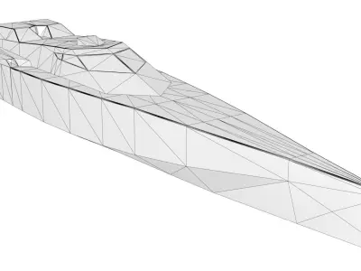 WP-18 patrol boat Low-poly 3D model