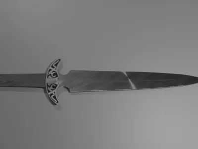Black Dagger 3D model