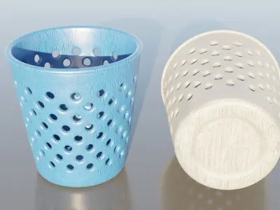 Dustbin Plastic 3D model