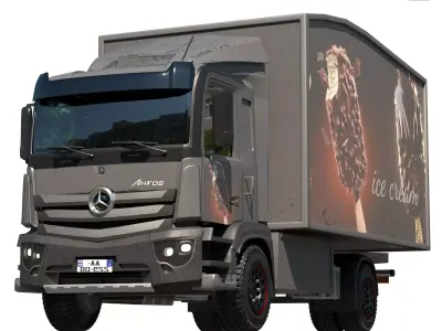 ice cream truck 3D model purchase