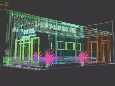 Exhibition - Area - 6X12-3DMAX2009-017 3D model