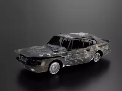 Abandoned car-08 3D print model