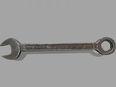 wrench Low-poly 3D model 28