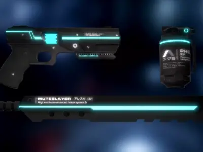 Sci-Fi Weapons Pack 3D Model Collection