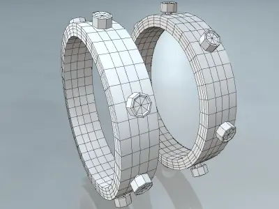 Rusted Pipe Ring 3D model