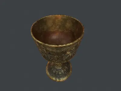 Goblet v3 Low-poly 3D model