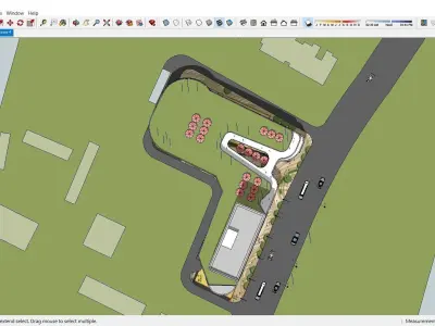 Sketchup Commercial Complex M2 3D model