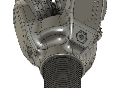 Tricone Rock Crusher 3D print model