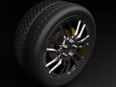 wheel 3D model from CGTrader - PBR
