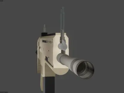 FN SCAR 175 GUN Low-poly 3D model