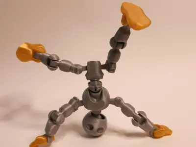Flexi Articulated Robot FlexiBot Articulated Robot  3D print model
