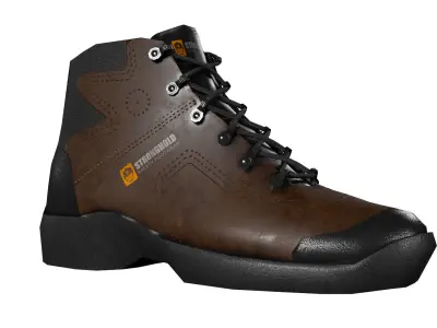 Safety Boots Low Poly Low-poly 3D model