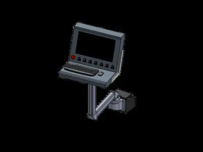 Fiber Laser Cutting Tube Machine 3D model