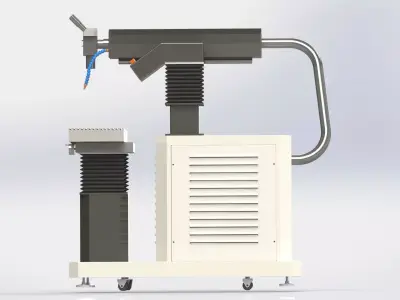 Laser welding impulse MANUAL mashine YAG Nd 3D model 3D model