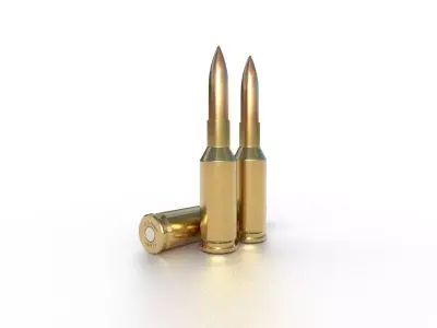 6 mm Norma Ammo Low-poly 3D model