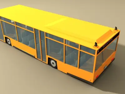 BUS 1 Low-poly 3D model
