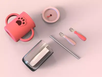 CUTE BABY CUP  3D model