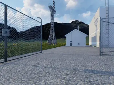 Renewable Energy Island 3D model