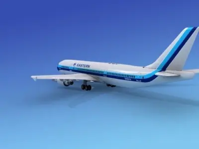 Airbus A300 Eastern 2 3D model