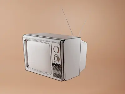 Retro TV  3D model