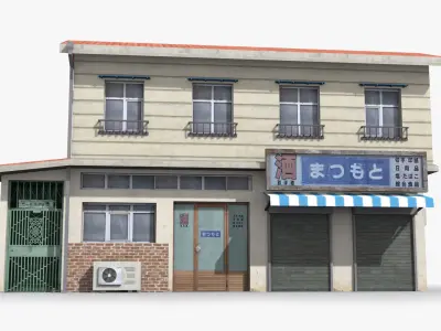 Japanese House x1 Low-poly 3D model purchase
