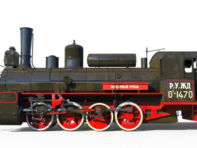 Russian locomotive class Ov 3D model